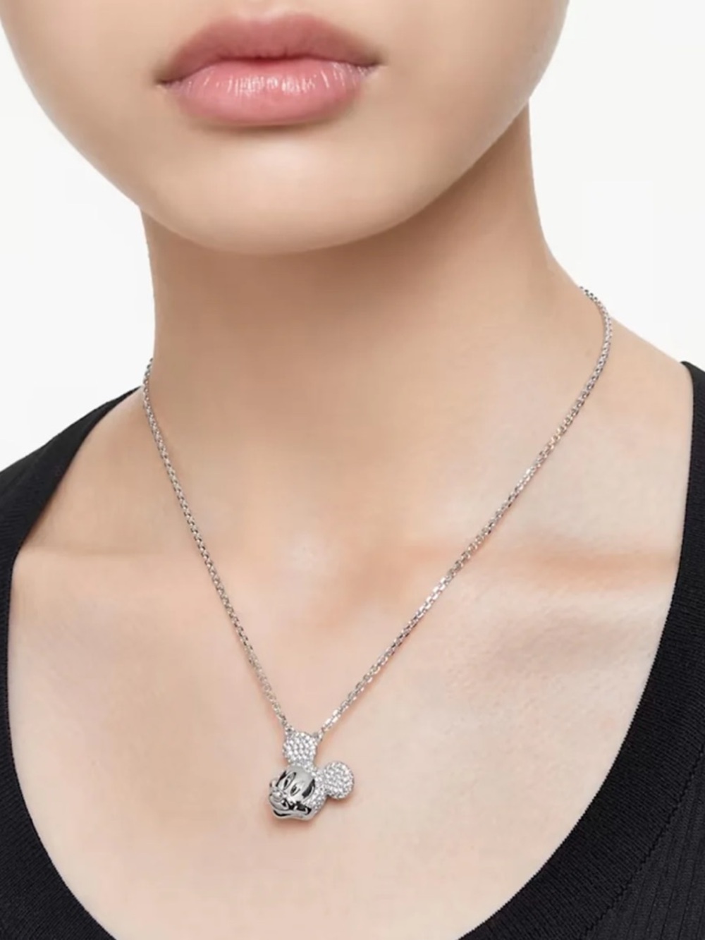 Authentic Swarovski Disney 100th Anniversary Mickey Mouse Necklace - NWT - Picture 4 of 6
